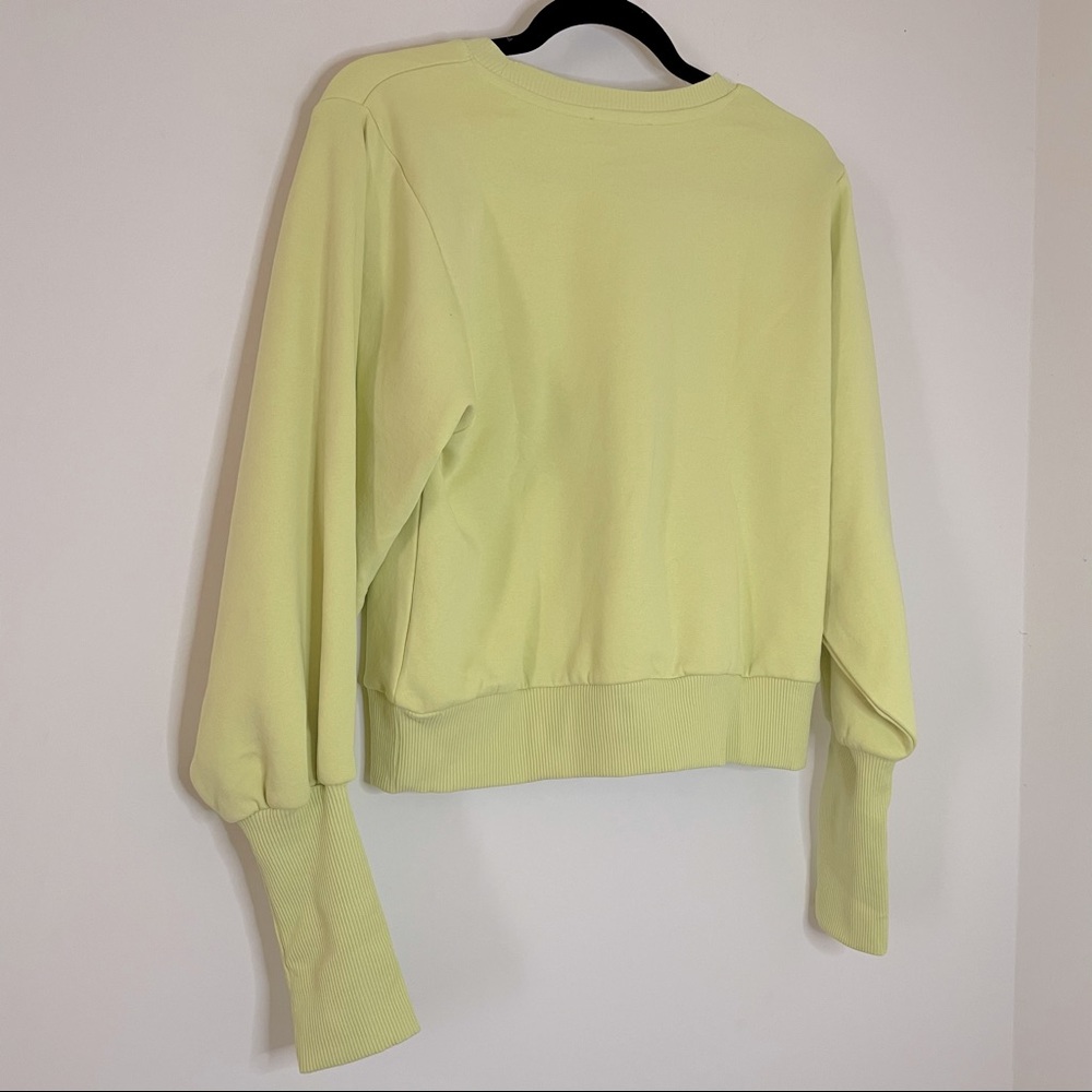NWT Zara Yellow Balloon Sleeve Sweater - Picture 5 of 5